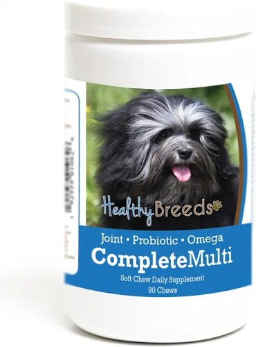 Vista 128 de Healthy Breeds Affenpinscher todo en uno multivitamínico suave masticable 60
