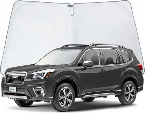 Vista 14 de Clim Art - Parasol para parabrisas de Nissan Pathfinder 2022-2024, plegable, personalizado, protector solar para vehículo, cubierta para parabrisas