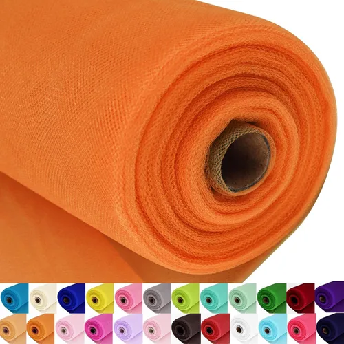 Vista 60 de Rollos de tela de tul, 54 pulgadas por 10 yardas (30 pies), cinta de tul para decoración de fiestas de boda, rollo de tela transparente en bobina