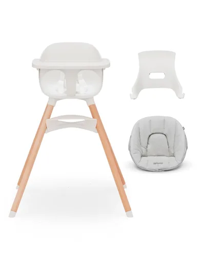 Vista 8 de Lalo The Chair Silla alta convertible 3 en 1 para bebés y niños pequeños, bandeja apta para lavavajillas, reposapiés ajustable, arándano