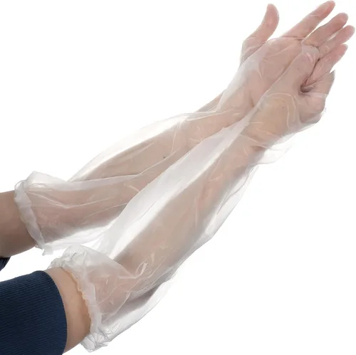 Vista 9 de Gjinxi - Guantes de limpieza desechables largos, guante desechable impermeable de 21 pulgadas de longitud hasta el codo, guantes de limpieza ligeros