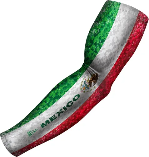 Vista 53 de B-Driven Sports Sleeve Pro-Fit - Manga Patriótica - Estados Unidos, Cuba, México, Israel, Canadá, Venezuela, Rep. Dominicana - Individual