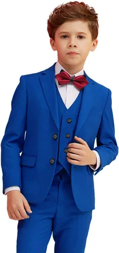 Vista 2 de Trajes de 5 piezas para niños, conjunto formal de portador de anillo de boda