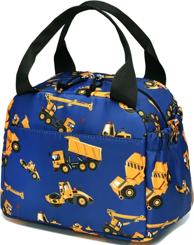 Vista 14 de CAMTOP Bolsa de almuerzo para niños, bonita lonchera aislada para niños y niñas, loncheras a prueba de fugas para la escuela