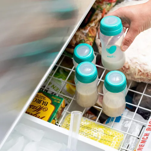 Vista 6 de Evenflo Botellas avanzadas de recolección de leche materna, paquete de 6 unidades de 5 onzas
