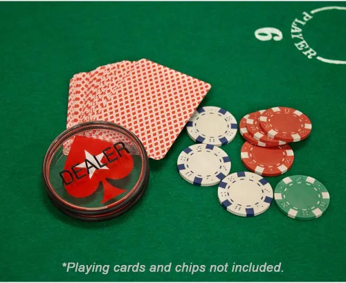 Vista 6 de GSE - Botón de disco de acrílico transparente de doble cara de 3 pulgadas para juegos de cartas de apuestas, Texas Hold 'em, noches de póquer
