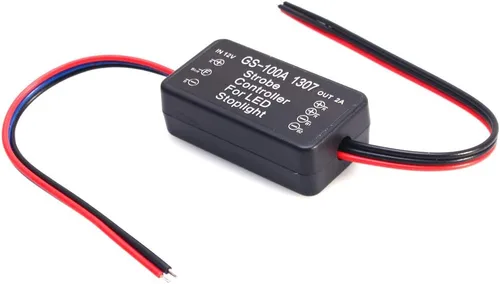Vista 4 de Fydun Controlador estroboscópico vehículo GS-100A 1307 LED freno luz de parada estroboscópica flash módulo controlador AP