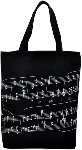 Vista 8 de Bolsas de comestibles reutilizables, bolsa de música, bolsa de lona perfecta para ir de compras
