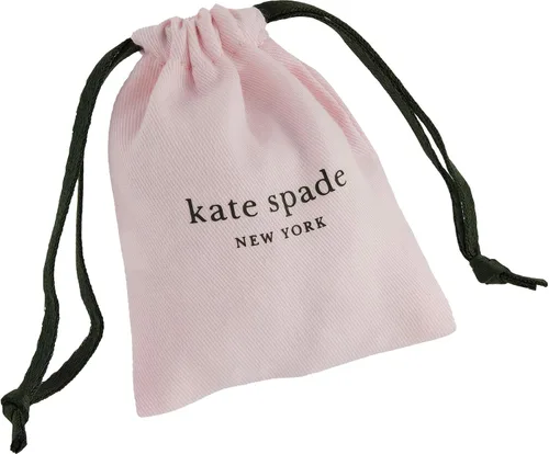 Vista 2 de Kate Spade New York Love You, Mom Pave - Aretes asimétricos transparentesdorados, talla única, Circonita cúbica