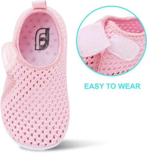 Vista 2 de JOINFREE Zapatos de agua para bebés y niños pequeños, sandalias para niños y niñas, zapatillas transpirables para caminar y correr