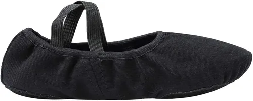 Vista 2 de Linodes Zapatos de baile para niñas, de lona elástica con suela dividida para mujer