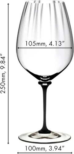 Vista 5 de Riedel 4884/0 D Fatto A Mano Performance Cabernet Copa de vino, 29 onzas, transparente