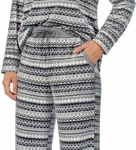 Vista 4 de Nautica Conjunto de pijama de forro polar acogedor de 2 piezas para mujer