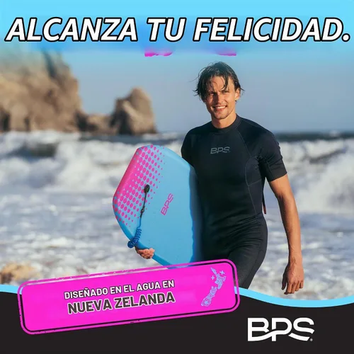 Vista 7 de BPS Tabla de Bodyboard "Shaka" de Nueva Zelanda para Todas las Condiciones de Olas - Ligera con Núcleo de EPS, Parte Inferior Lisa de HDPE, Tablas