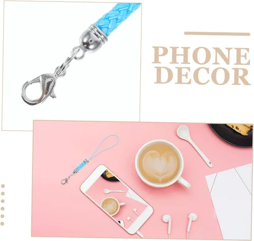 Vista 6 de Cordón para teléfono celular, 30 piezas, accesorios para teléfono celular, correas para teléfono celular, correas de encanto Lariat con cierre