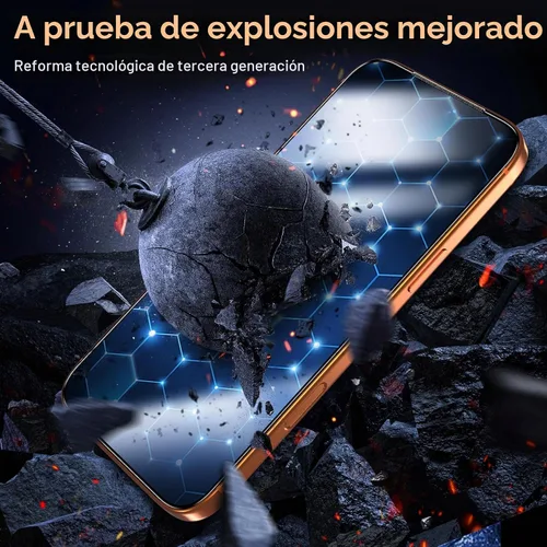 Vista 4 de UniqueMe Protector de pantalla de privacidad de 360° para iPhone 17 Pro 360°-negro