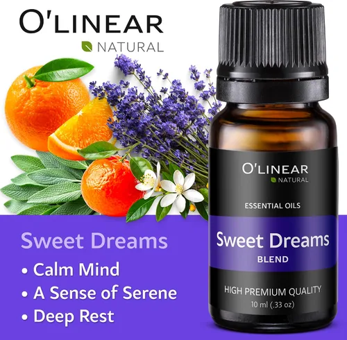 Vista 3 de O'linear Juego de 6 mezclas de aceites esenciales, perfecto para humidificadores y difusores, difusor de aromaterapia, aceites esenciales para uso
