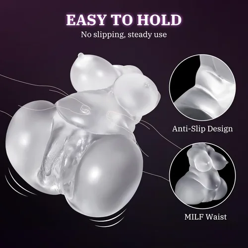 Vista 3 de Muñeca sexual masculina, masturbador masculino, muñeca sexual BBW de 2.2 libras, juguete sexual de bolsillo para hombres, muñecas sexuales realistas