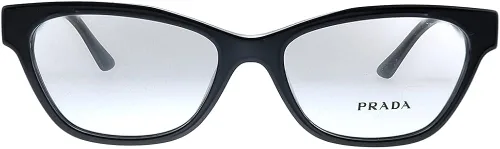 Vista 2 de Prada PR 03WV 1AB1O1 - Gafas cuadradas de plástico negro de 2087in