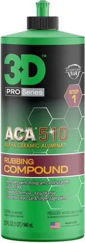 Vista 4 de 3D ACA 510 Compuesto para Pulir – Compuesto de Corrección de Pintura de Corte Rápido con Alúmina Cerámica Alfa Seguro para Talleres de Carrocería
