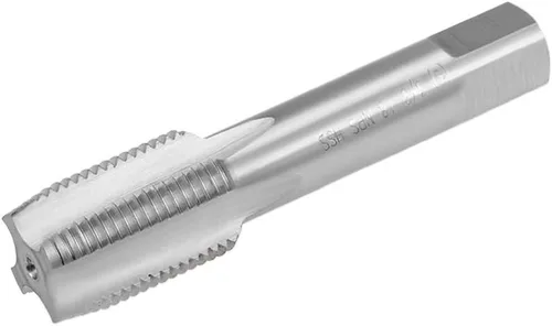 Vista 7 de uxcell Macho de la máquina, 1/4-18 NPS Pipe Tap 4 flautas rectas de acero de alta velocidad roscado roscado herramienta de roscado