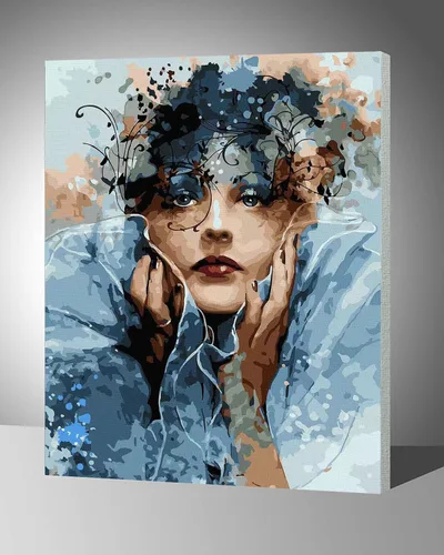 Vista 17 de LukFun Kit de pintura al óleo por números para adultos, pintura por números, 16 x 20 pulgadas (dama elegante, sin marco)