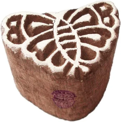 Vista 27 de Royal Kraft Sellos de madera DIY tela, textil, arcilla, cerámica, papel, bloques de impresión de henna TDtag001