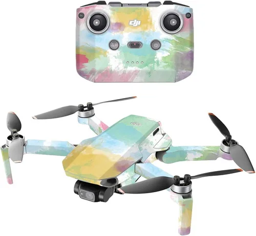 Vista 9 de MightySkins - Compatible con DJI Mini 2 Dron portátil - Humo brillante Funda protectora de vinilo duradera y única Fácil de aplicar, quitar