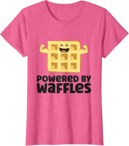 Vista 66 de Camiseta de gofres para el desayuno con diseño de gofres, Blanco, S