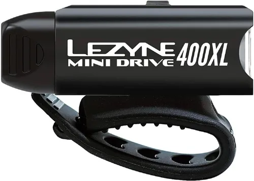 Vista 3 de LEZYNE Mini Drive 400 Unisex USB Recargable Luz LED Bicicleta de Montaña IPX7 Waterproof, Water-Resistant USB-C Charging Port, Integrated Strap