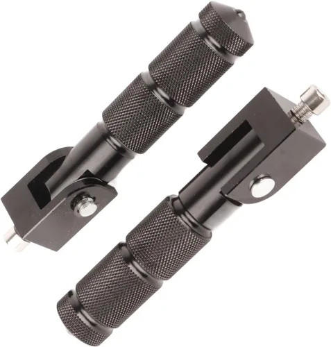Vista 5 de Estriberas de aluminio, 2 piezas, 8MM universal, 90 grados plegables, negro, 5 1 pulgadas
