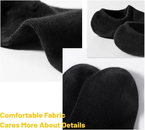 Vista 7 de IDEGG Calcetines invisibles para mujeres y hombres, de corte bajo al tobillo, cortos, antideslizantes, atléticos, para correr, novedosos
