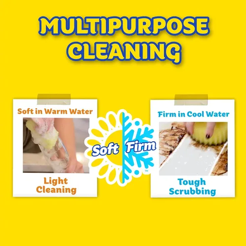 Vista 3 de Scrub Daddy Cif Limpiador en Crema Multiusos, Limón - Crema de Limpieza Doméstica para Múltiples Superficies como Vidrio, Cromo, Granito, Fregadero