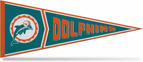 Vista 21 de Rico Industries NFL Retro - Alt 12" x 30" Felt Wall Décor Pennant - Great for Home/Bed Room/Man Cave Décor