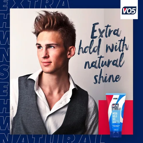 Vista 5 de VO5 Gel de peinado Mega Hold (6.8 fl oz)