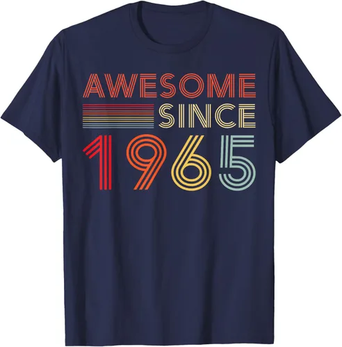 Vista 22 de Camiseta retro de 60 cumpleaños decoraciones para hombres 60 años 1965 60, Negro