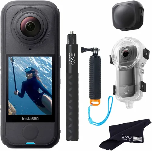 Vista 10 de Insta360 Paquete de buceo X4 Air Cámara de acción 8K 360 más ligera para aventuras épicas, lentes reemplazables, para acción, viajes, vlogging. El
