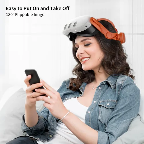 Vista 6 de ANNAPRO Battery Head Strap for OculusMeta Quest 3, Elite Strap with 6500mAh Battery for Quest 3 Accessories, Enhance Comfort and Extend Playtime
