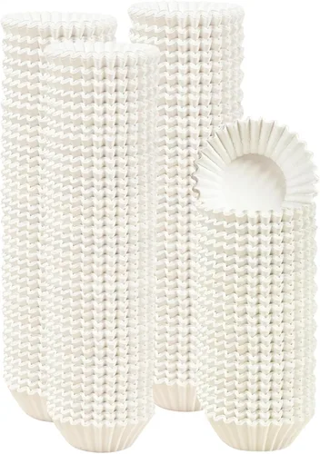 Vista 15 de qiqee 300 unidades de forros para magdalenas jumbo naturales forros para muffins de tamaño jumbo tazas para hornear de papel de tamaño jumbo sin