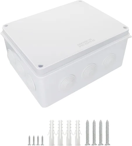 Vista 13 de LeMotech - Caja de derivación universal de plástico ABS resistente al polvo, resistente al agua, IP65, color blanco