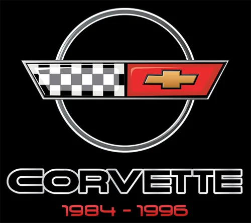 Vista 4 de JH DESIGN GROUP - Camiseta para hombre Chevy Corvette C4 Series Logo Negro Cuello redondo