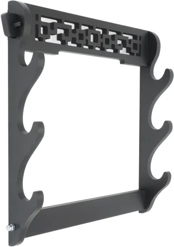 Vista 8 de Soporte de pared para espada samurái japonesa, soporte de exhibición para Katana japonesa Wakizashi Tanto 3 capas