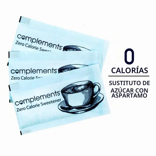 Vista 4 de Complements Paquetes de edulcorante azul aspartamo cero calorías, 2000