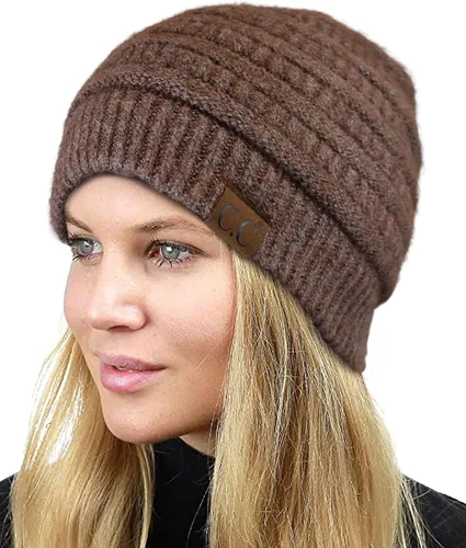 Vista 544 de C.C Trendy Warm Chunky Soft Stretch Cable Knit Beanie