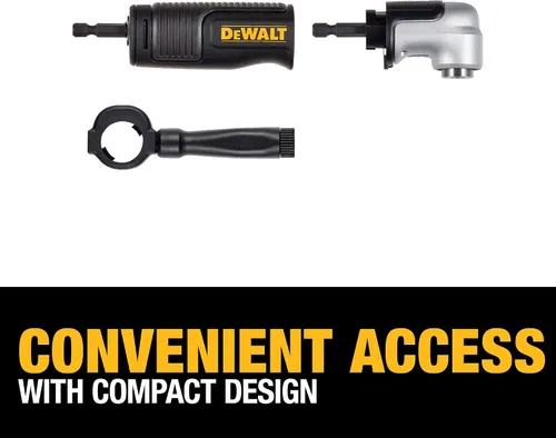 Vista 4 de DEWALT FLEXTORQ Adaptador de taladro de ángulo recto, accesorio 2 en 1 para controlador de impacto (DWAMRAFT) (Paquete de 5)