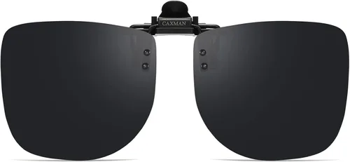 Vista 11 de Gafas de sol polarizadas con clip de metal abatibles y sin montura para gafas graduadas Negro