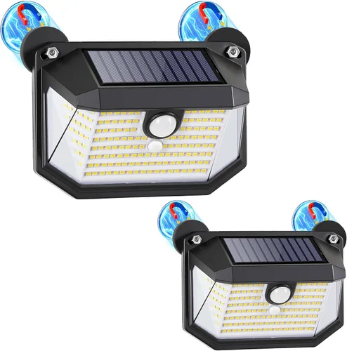 Vista 13 de LUHLEE 178LED Luces solares magnéticas para exteriores, luces solares RV