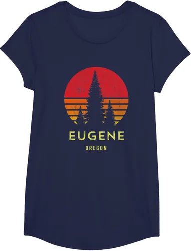 Vista 25 de Camiseta Eugene Oregon, Negro, S