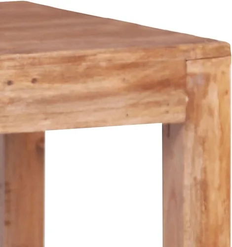 Vista 4 de Coffee Table 20.9"x19.7"x19.7" Solid Mahogany Wood Funky Coffee Table Dining Table End Tables Living Room Mesas De Centro para Sala for Balcony