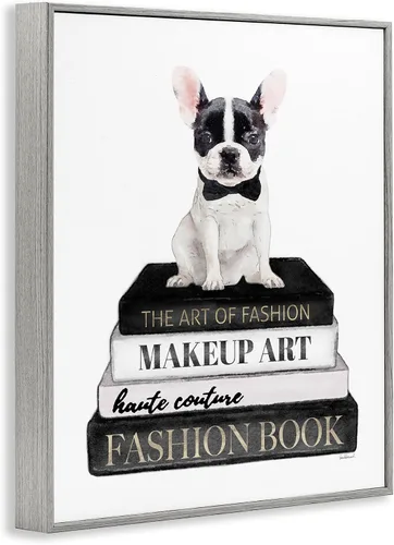 Vista 2 de Stupell Industries Fancy Boston Terrier - Estantería para perros, diseño de Amanda Greenwood Stupell Industries · By Amanda Greenwood · Ready to